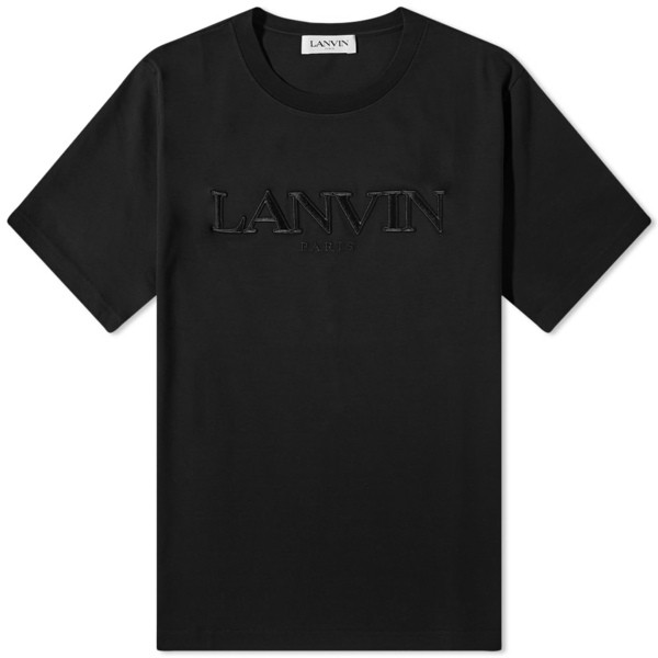 ランバン メンズ Tシャツ トップス Lanvin Tonal Embroidered Logo T