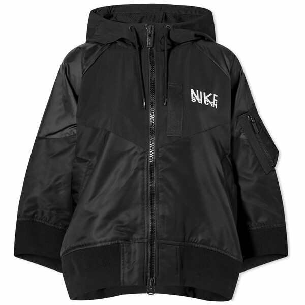 ナイキ レディース ジャケット＆ブルゾン アウター Nike Sacai Full Zip Hooded Jacket Black｜au PAY  マーケット