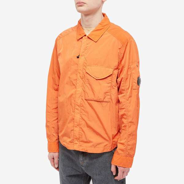 シーピーカンパニー メンズ シャツ トップス C.P. Company Chrome-R Zip Overshirt Orange｜au PAY  マーケット