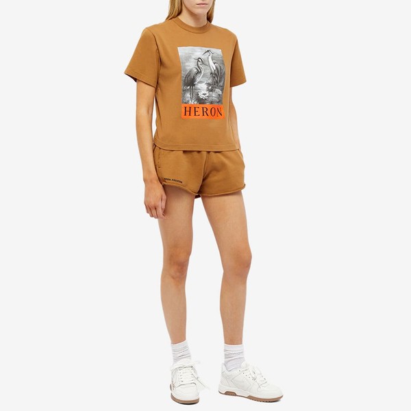 ヘロン プレストン レディース シャツ トップス Heron Preston Printed Heron Boxy T-Shirt Brown｜au  PAY マーケット