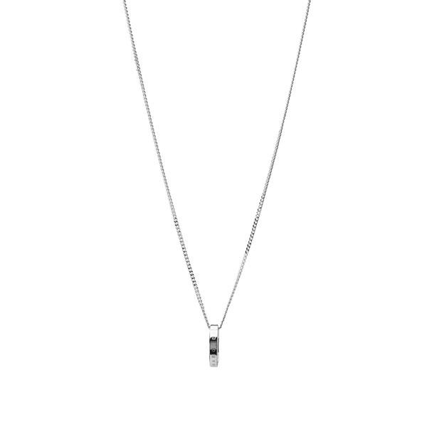 マルタンマルジェラ メンズ ネックレス・チョーカー アクセサリー MM6 Maison Margiela Ring Necklace  Silver｜au PAY マーケット