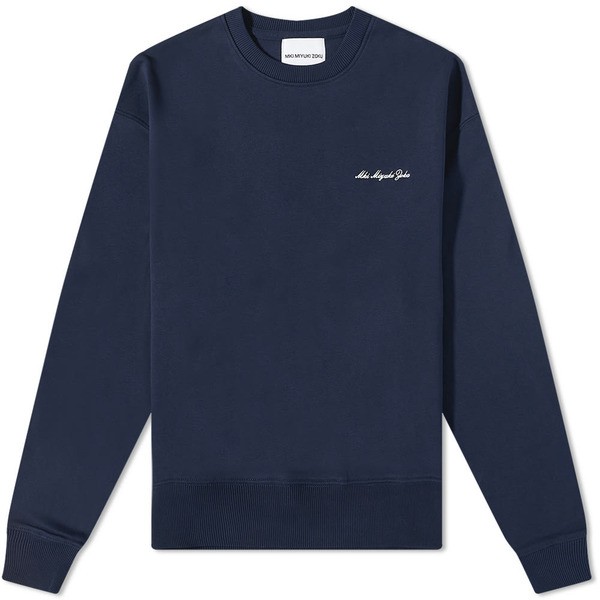 ミキ メンズ パーカー・スウェットシャツ アウター MKI Embroidered Embassy Logo Crew Sweat Blue｜au  PAY マーケット