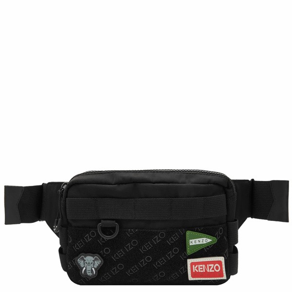 ケンゾー メンズ ビジネス系 バッグ Kenzo PARIS Belt Bag Blackの通販