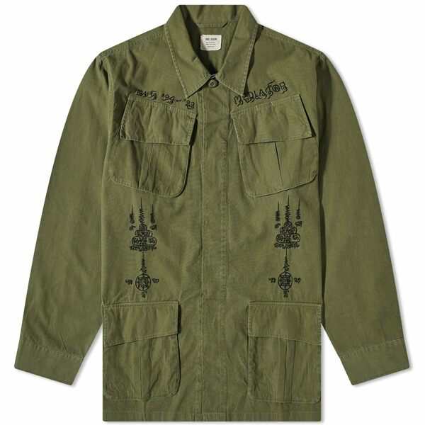 マハリシ メンズ シャツ トップス Maharishi Sak Yant Jungle Overshirt Green｜au PAY マーケット