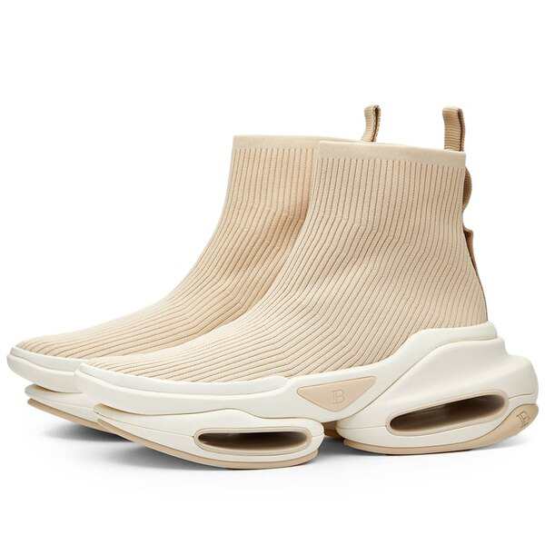 バルマン レディース スニーカー シューズ Balmain B-Bold Hiking Knit Sneaker Neutrals｜au PAY  マーケット