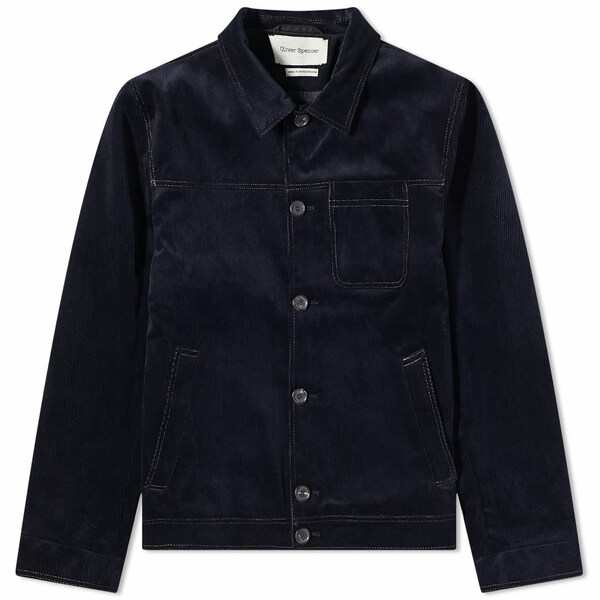 オリバースペンサー メンズ ジャケット＆ブルゾン アウター Oliver Spencer Cord Buffalo Jacket Blue｜au  PAY マーケット