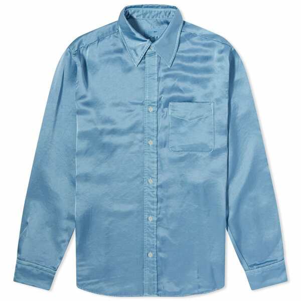 トーガ レディース シャツ トップス Toga Satin Shirt Blueの通販はau