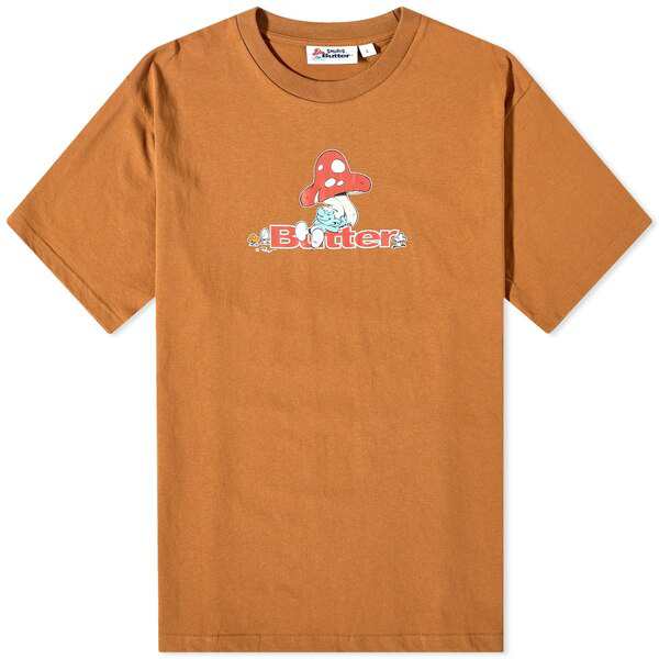 バターグッズ メンズ Tシャツ トップス Butter Goods x The Smurfs