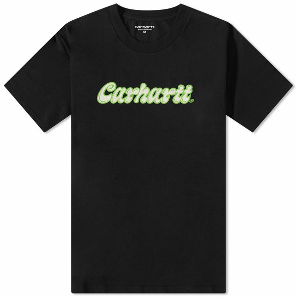 カーハート メンズ Tシャツ トップス Carhartt WIP Liquid Script T-Shirt Black｜au PAY マーケット