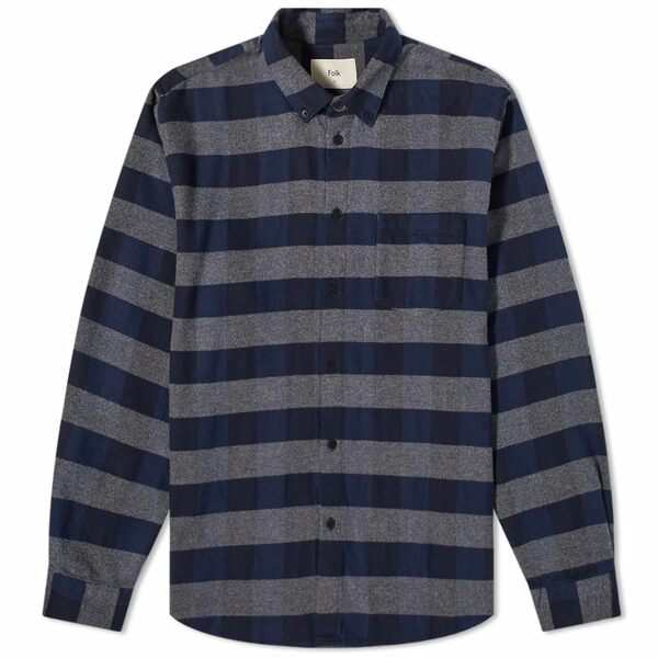 フォーク メンズ シャツ トップス Folk Relaxed Fit Shirt Multiの通販