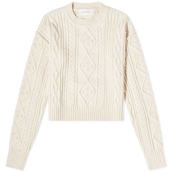 スポーツマックス レディース ニット&セーター アウター Sportmax Drava Cableknit Sweater White｜au PAY  マーケット