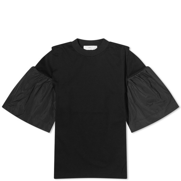 トーガ レディース シャツ トップス Toga Cotton Jersey T-Shirt Black｜au PAY マーケット