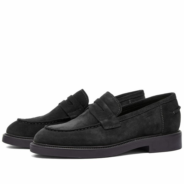 バガボンド レディース スリッポン・ローファー シューズ Vagabond Alex Suede Loafer Black｜au PAY マーケット