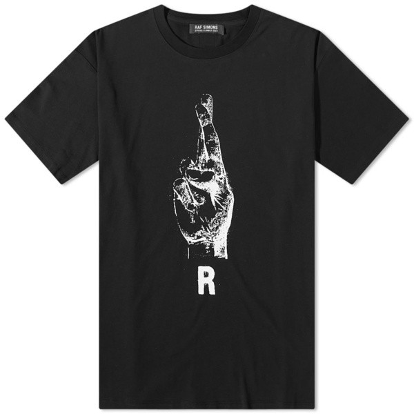 02ss RAF SIMONS ラフシモンズ Tシャツ ボーダー テロ期 46 - Tシャツ