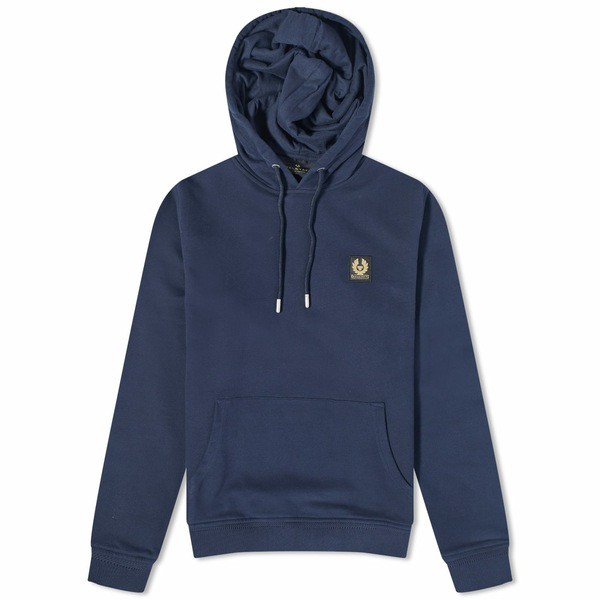 ベルスタッフ メンズ パーカー・スウェットシャツ アウター Belstaff Patch Popover Hoody Blue｜au PAY マーケット