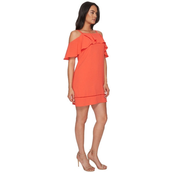 マギーロンドン レディース ワンピース トップス 30s Crepe Cold Shoulder Shift Dress Coralの通販はau Pay マーケット Asty