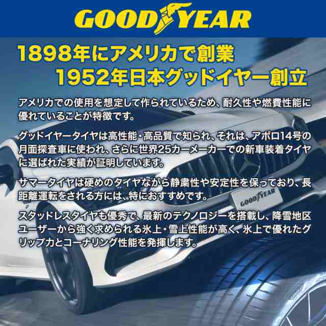 サマータイヤ・夏タイヤ単品 送料無料(1本〜) グッドイヤー イーグル