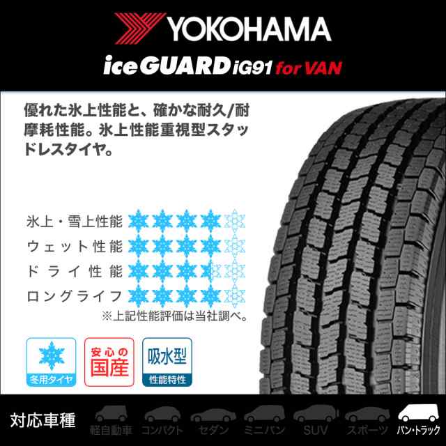 JAOS ジャオス アダマス BL5 15インチ 6.0J ヨコハマ アイスガード IG91V 195/80R15 スタッドレスタイヤ ホイール4本セットの通販はau  PAY マーケット - カーポートマルゼン | au PAY マーケット－通販サイト