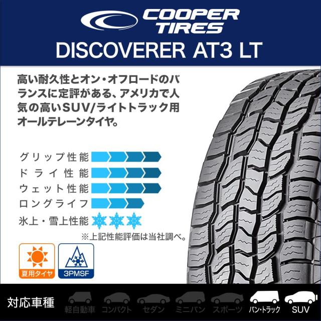トピー ヴァブロ RR-01 17インチ 8.0J Cooper クーパー DISCOVERER ディスカバラー AT3 LT 265/65R17 サマータイヤ ホイール4本セット_1