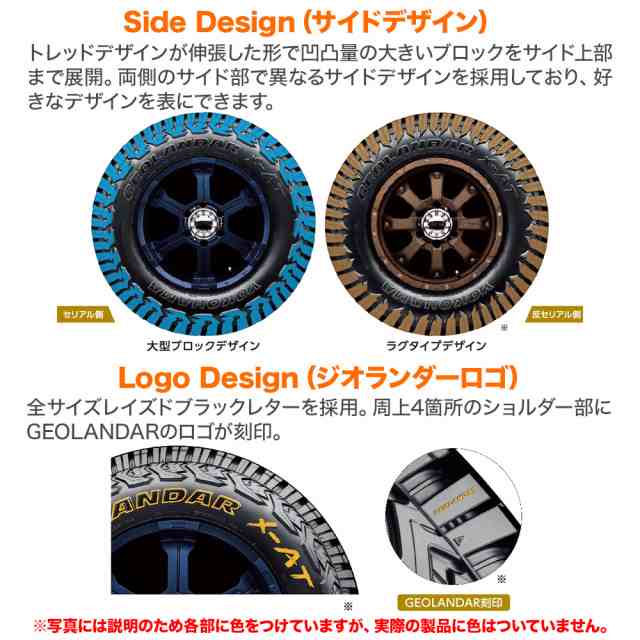 サマータイヤ・夏タイヤ単品 送料無料(1本〜) ヨコハマ GEOLANDAR ジオランダー X-AT (G016) 235/85R16  120/116Q LT (E)｜au PAY マーケット