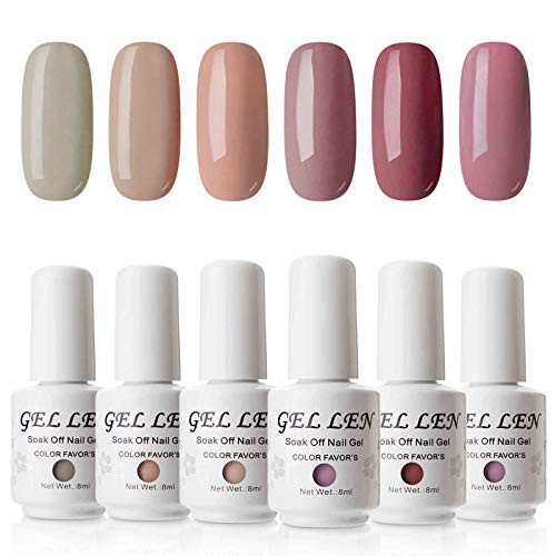 透心瓶 Gellen ジェルネイル カラー 6色セット 8ml Uv Led ポリッシュタイプ カラージェル ヌードベージュ系の通販はau Pay マーケット ショップ大吉