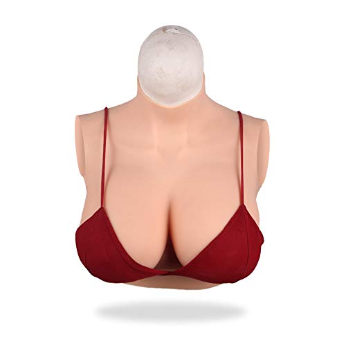 最初の Yuewenハイネック式シリコンバスト 女装おっぱい 性転換 変装用 仮装 豊胸 コスプレ 男の娘 超リアル 偽乳 バストシェーピング 4つサイズ選択可能 Cカップ アイボリー ホワイト 調理 製菓道具 Indonesiadevelopmentforum Com