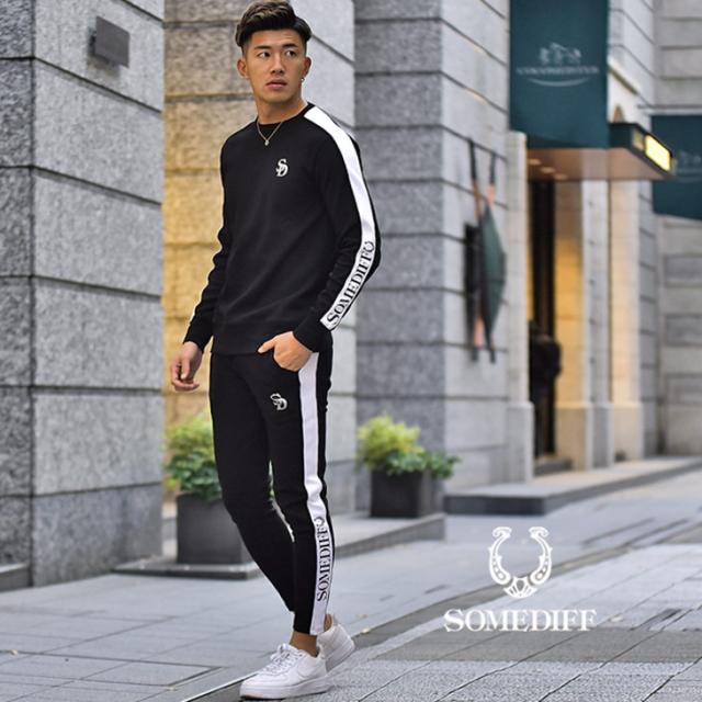 セットアップ メンズ 春新作 トップス 春 春服 春物 秋春 スウェット スウェットセットアップ 上下 ジャージ 長袖 トレーナー ジョガーパの通販はau Pay マーケット Joker