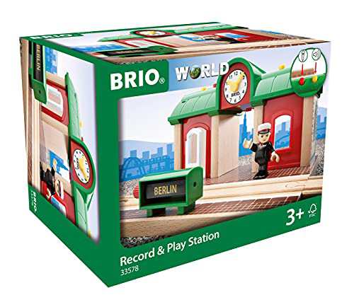 BRIO（ブリオ）WORLD レコード＆プレイステーション [駅 電車 おもちゃ 木製 レール] 33578の通販は