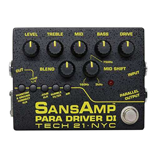 TECH21 SANSAMP パラメトリックEQ搭載 楽器用 DI PARA DRIVER DI Ver.2 【国内正規品】