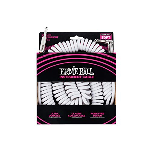 【正規品】 ERNIE BALL 6045 ギター コイルケーブル 30フィート COILED INSTRUMENT C・・・