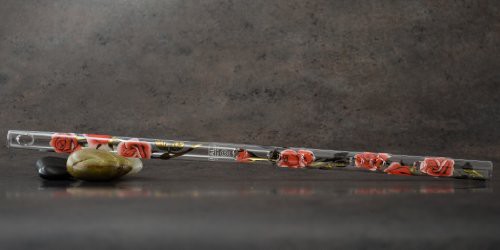 HALL CRYSTAL Flute G Offset Rose with Gold クリスタルフルート G管 全長421mm