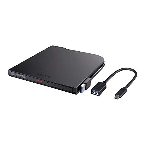 BUFFALO USB3.1(Gen1)ポータブルDVD Type-C 書込みソフト添付 DVSM