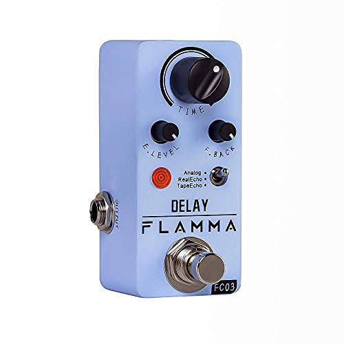 FLAMMA FC03 ミニ デジタル ディレイ ペダル ギター ペダル 3遅延 モード アナログ リアル エコー テー・・・