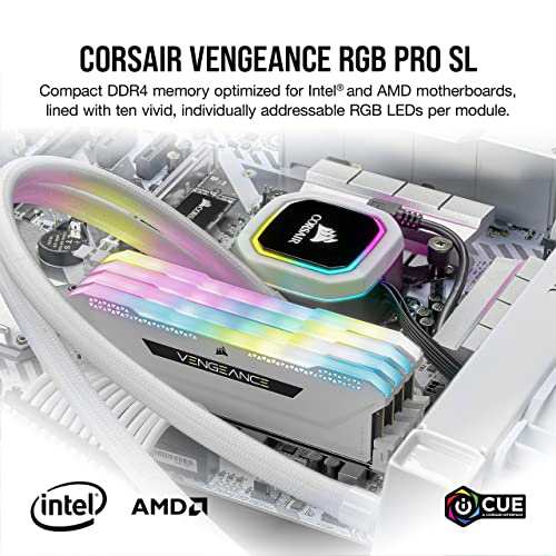 Corsair DDR4-3600MHz デスクトップPC用 メモリ VENGANCE RGB PRO SLシリーズ 3・・・ - メモリ