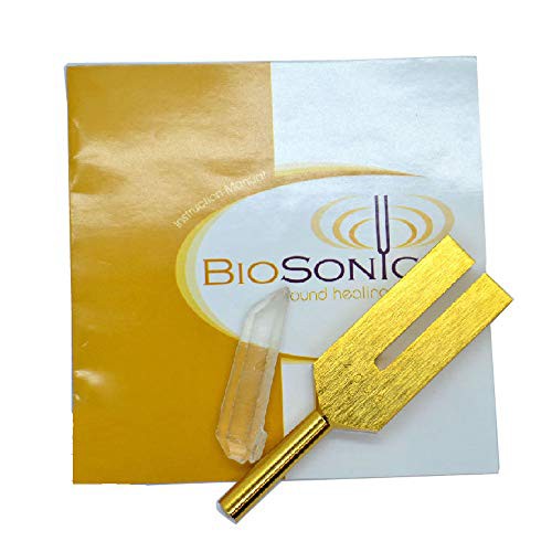 biosonics社製 クリスタルチューナー (ゴールデンレムリアン チューナー4096Hz) 金色のクリスタルチューナ・・・