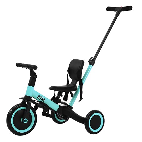 子供用三輪車 5in1 三輪車のりもの BTM 押し棒付き バランス