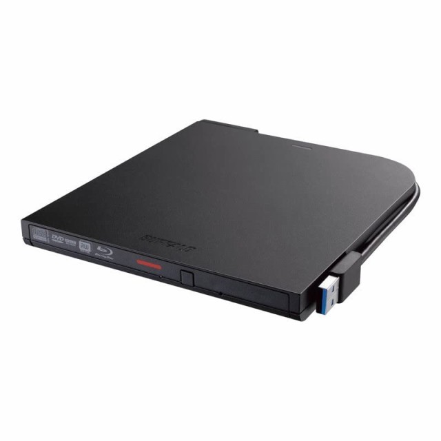 バッファロー BRXL-PTV6U3-BKB (ブラック) USB3.2 (Gen1) 対応 ポータブルBD 書込ソフト添付