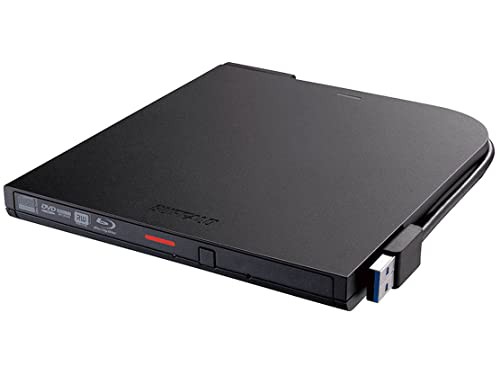 バッファロー BRXL-PT6U3-BKE (ブラック) USB3.2 (Gen1) 対応 ポータブルBD 再生/書込ソフト添付