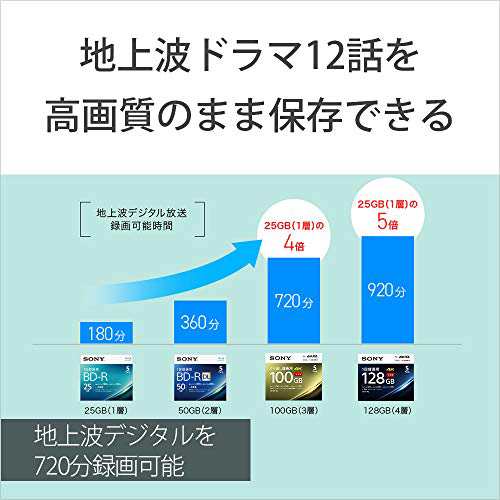 ソニー 【20枚(地デジ約12時間)ドラマ・アニメまとめ保存】 20枚入り / ビデオ用ブルーレイディスク / くり返し・・・