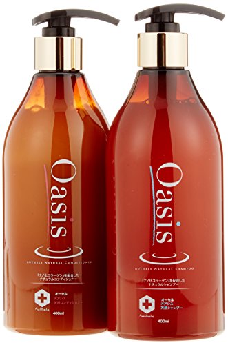 オーセル Oasis(オアシス) 天然シャンプー＆コンディショナーセット 各 400ml [ヘルスケア＆ケア用品]