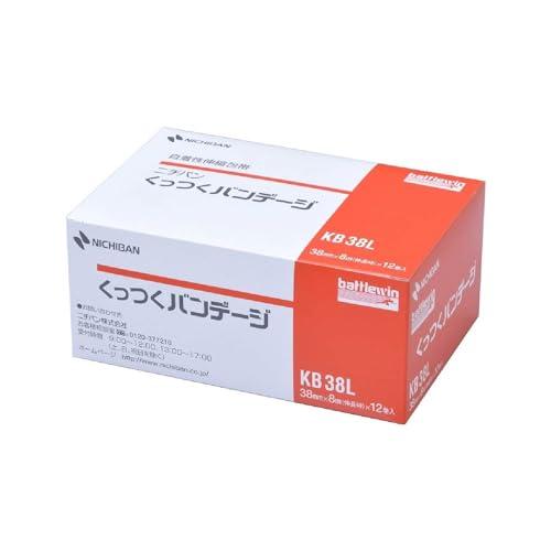 ニチバン 自着性伸縮包帯 バトルウィン くっつくバンデージ 38mm×8m(伸長時) KB38L