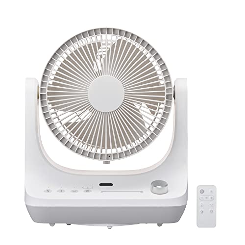 ドウシシャ サーキュレーター CIRKILATOR 23cm 【分解して水洗い可能】風量14段階 適応畳数〜24畳 左右・・・