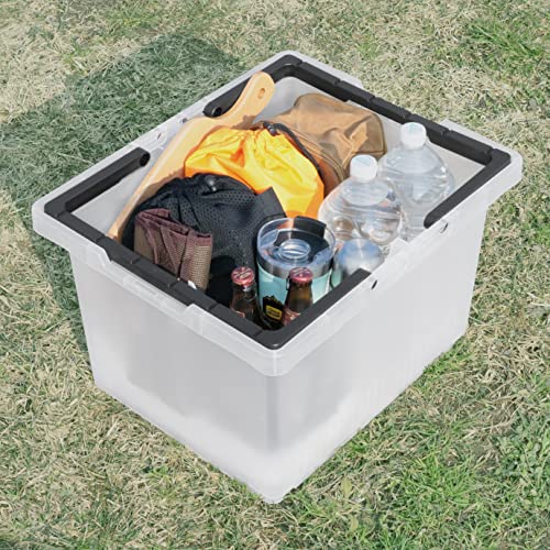 アウトドア JEJアステージ 収納ボックス セパレートバスケット #25 グリーン 日本製 キャンプ 積み重ね SPB-N25G 幅17.8 セパレートバスケット 100 大型 持ち手 ハンドル付き JEJアステージ 収納ボックス 仕切り アウトドア キャンプ 工具箱 ツールボックス 日本製  国産 | 収納・インテリアのベリベリモッコ