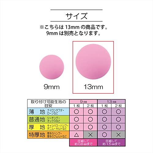 KIYOHARA サンコッコー プラスナップ 業務用 大容量 パック 1000組入 直径 13mm ネイビー 取り扱い説・・・_2