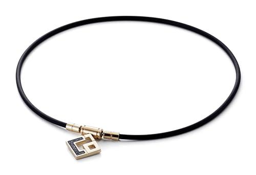 [コラントッテ] TAOネックレス スリム AURA mini シャンパンゴールド×ブラックラメ L 47cm