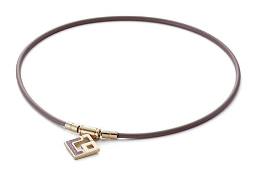 [コラントッテ] TAOネックレス スリム AURA mini シャンパンゴールド×ラベンダーラメ M 43cm