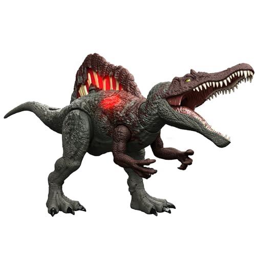 マテル ジュラシックワールド(JURASSIC WORLD) ダメージ！ひかる スピノサウルス 子供向けフィギュア 恐竜・・・