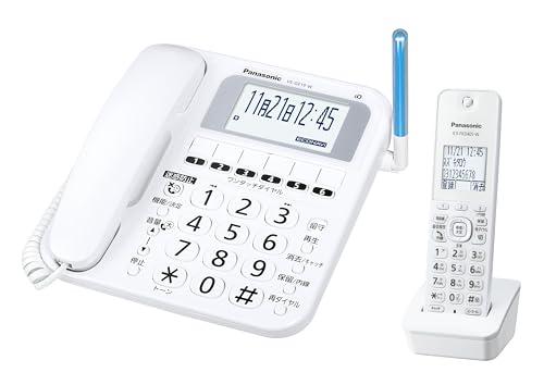 パナソニック デジタルコードレス 電話機 VE-GE19DL-W 迷惑電話 対策機能搭載 シニアモデル ホワイト