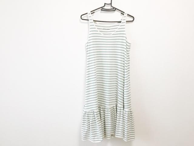 コンジェペイエ Conges Payes ワンピース レディース アイボリー グリーン ボーダー 中古 の通販はau Wowma ブランディア Au Wowma 店