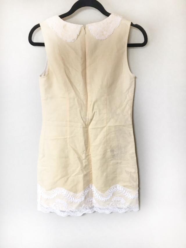 チェリーアン Cherry Ann ワンピース サイズm レディース イエローベージュ アイボリー レース ビジュー 中古 の通販はau Pay マーケット ブランディア Au Pay マーケット店